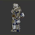 Mech Warrior Mech Soldier Machine Battlearm Mechanical Battlearm Machine Fighter Robot 3d model