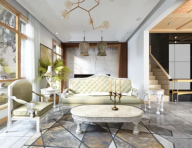 Jane's Living Room 3d model