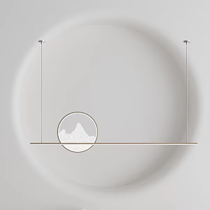Modern chandelier 3d model