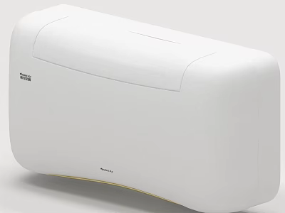 Midea White Wall Mounted Air Conditioner Fan With Modern Sleek Design 3d model