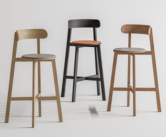 Modern Bar Chair 3d model