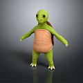 Turtle Cartoon Turtle Snapping Turtle Chickbill Turtle Reptile Cold Blooded Animal Reptile Class 3d model