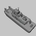Winch Tug 2000 Tugboat With Multi Deck Lifebuoys Railing Stairs And Detailed Structure Design