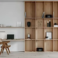 Modern Bookshelf 3d model
