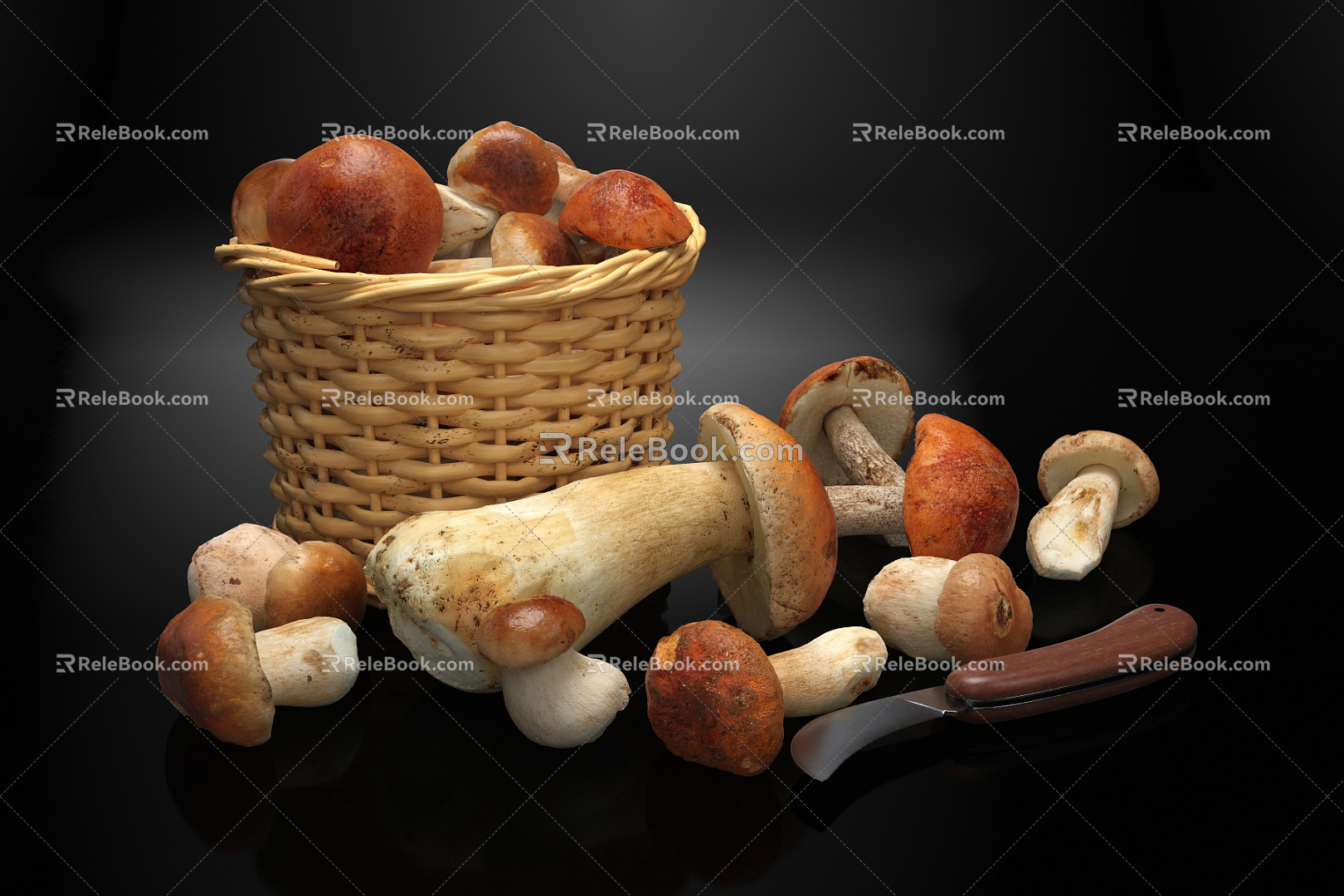 Modern Mushroom Shiitake 3d model