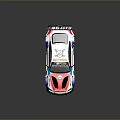 BMW Racing Car With Colorful Livery Sponsor Logos And Aerodynamic Design