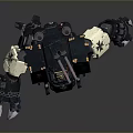 Mech Warrior Mech Soldier Machine Battlearm Mechanical Battlearm Machine Fighter Robot 3d model
