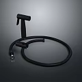 Modern Black Kitchen Faucet With Flexible Hose And Single Handle Design
