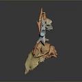 Various Colored Animal Skulls In Different Shapes On Dark Background With Reflections