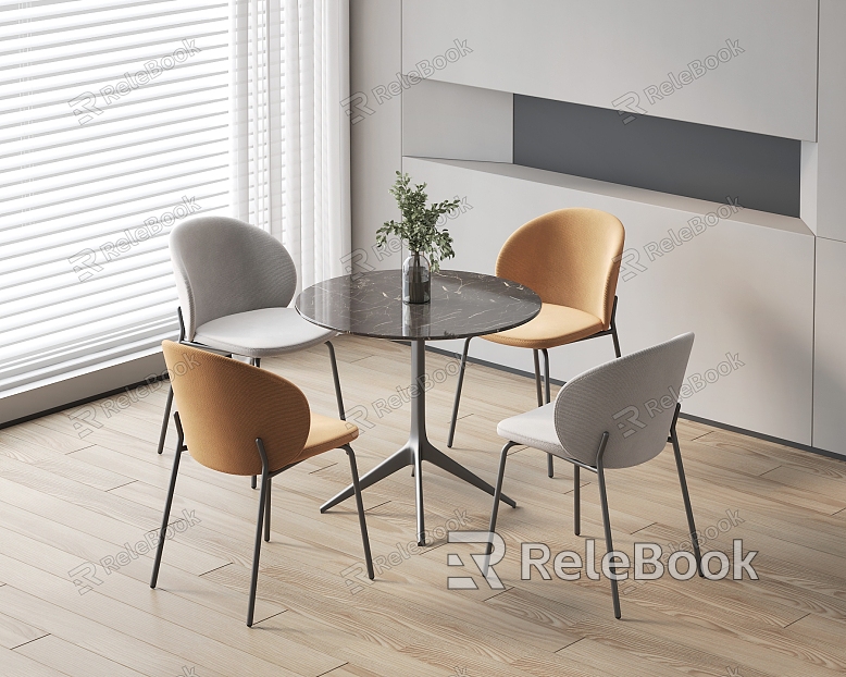 Modern leisure table and chair combination negotiation table and chair combination model