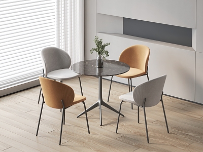 Modern leisure table and chair combination negotiation table and chair combination model