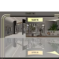 SHAREIN Clothing Store Modern Interior With Mannequins Clothing Displays And Green Plants