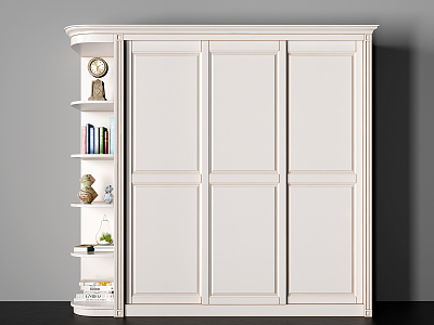 Jane European wardrobe solid wood wardrobe combination model