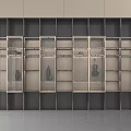 Modern Decorative Cabinet With Layered Shelves Lighting Effect And Sleek Design