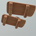 Wooden Flip Flops With Woven Straps And Natural Wood Base Design