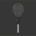 Modern Tennis Racket With Green Frame White Handle And Lightweight Design For Sports Training