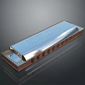 Classic Silver Pocket Harmonica With Metal Body And Portable Design For Music Enthusiasts