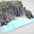 Modern Cliff 3d model