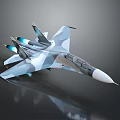 Modern Camouflage Fighter Jet With Sleek Design And Jet Engines On