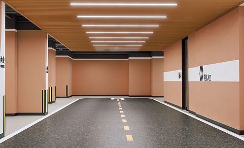 Modern Parking 3d model