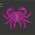 Colorful Crab Sculpture With Green Red Blue Claws And Unique Artistic Design