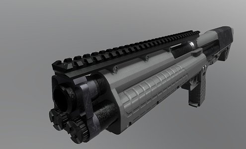 science fiction pistol 3d model