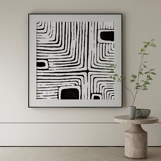 Modern painting. 3d model