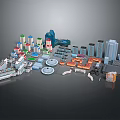 Diverse Architectural Models Featuring Modern Buildings With Various Shapes And Sizes