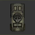 Military Armored Tank With Turret Mounted Cannon Steel Tracks And Armor Plates