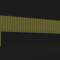 Modern Yellow Grid Structure Design Featuring Vertical Lines On Black Background