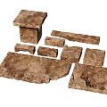 Natural Stone Garden Stepping Stones With Various Irregular Shapes For Outdoor Use