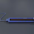 Blue Long Strip Daily Electrical Appliance With Connecting Cable 10000 Numeric Display And Circular Interface