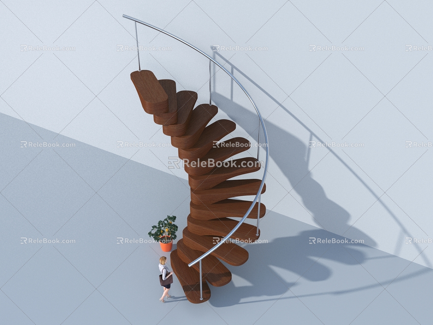 revolving staircase 3d model