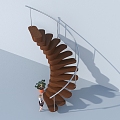 revolving staircase 3d model