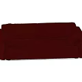 Dark Red Two Seater Sofa Modern Upholstered Design For Living Room Decor
