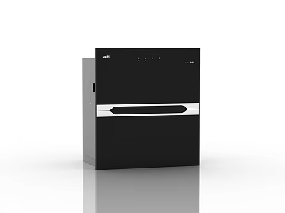 Modern Black Built in Kitchen Appliance With Control Panel And Sleek Design 3d model