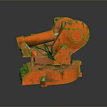 Heavy Duty Orange Industrial Equipment With Mechanical Structure And Precision Components