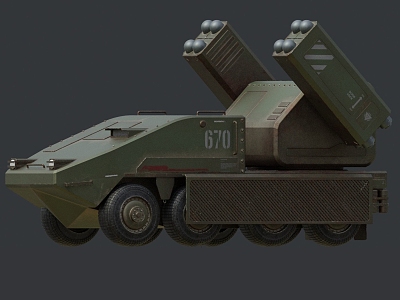 missile vehicles armored vehicles do combat vehicles 3d model