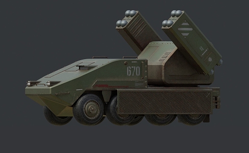 missile vehicles armored vehicles do combat vehicles 3d model