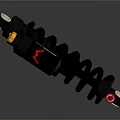 Shock absorber spring tools hardware tools processing tools realistic 3d model