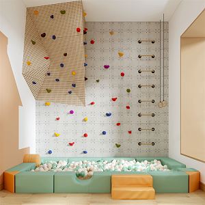 Modern Climbing Wall 3d model