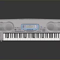 Modern Electronic Keyboard Musical Instrument with Digital Display and Built in Speakers