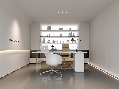 Beauty Hospital SPA Dean's Office Manager's Office Consulting Room Maternal and Infant Examination Room Office Desk and Chair 3d model