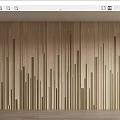Modern background wall wood pattern background wall 3d model