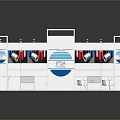IPSA GLOBAL Exhibition Booth With White Modern Design And Display Areas