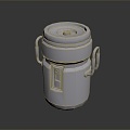 Metal Bucket Milk Bucket Iron Bucket Old Iron Bucket Big Iron Bucket Removable Metal Bucket Oil Bucket Oil Bucket 3d model