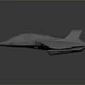 Futuristic 3D Modeled Spacecraft Design With Streamlined Gray Exterior And Cockpit