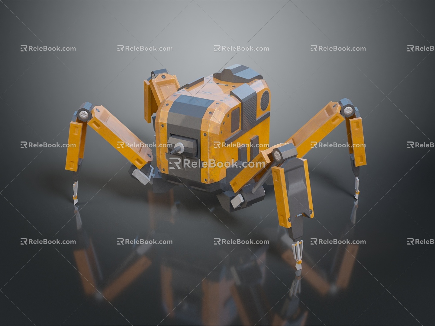 Robot Spider Robot Mecha Spider Science Fiction Spider Mechanical Spider Spider Battery Spider Tower Defense 3d model