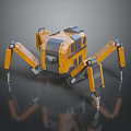 Robot Spider Robot Mecha Spider Science Fiction Spider Mechanical Spider Battery Spider Tower Defense 3d model