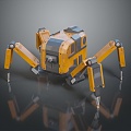 Robot Spider Robot Mecha Spider Science Fiction Spider Mechanical Spider Spider Battery Spider Tower Defense 3d model